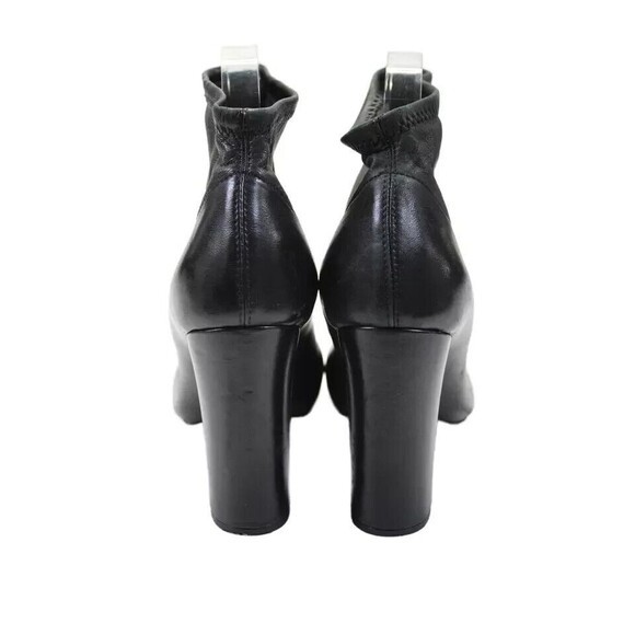 Chloe Womens Leather Black Pull On Block Heels Ankle Boots Shoes Size US… - Picture 3 of 10